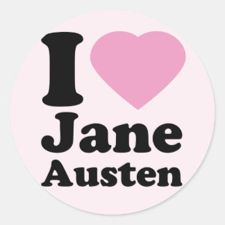I Liebe Jane Austen Stickers