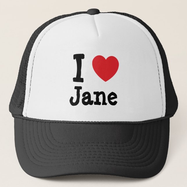 I Liebe Jane T - Shirt Truckerkappe (Vorderseite)