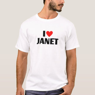 I Liebe Janet - I Heart Janet T-Shirt