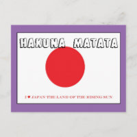 I Liebe Japan Hakuna Matata Land der aufgehenden S