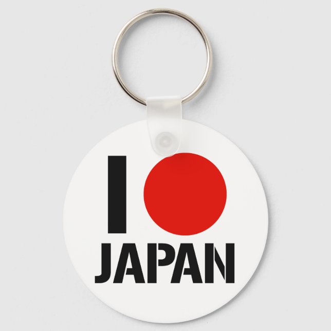 I LIEBE JAPAN SCHLÜSSELANHÄNGER (Vorderseite)
