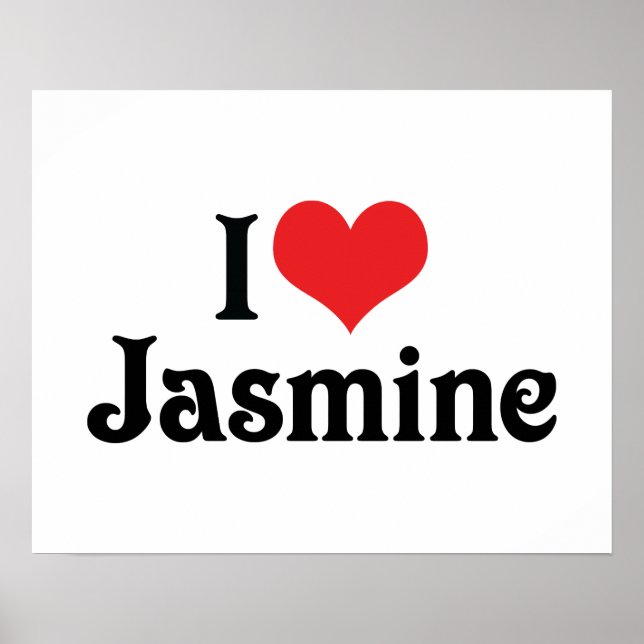 I Liebe Jasmine Poster (Vorne)