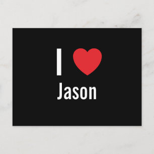 I Liebe Jason Postkarte
