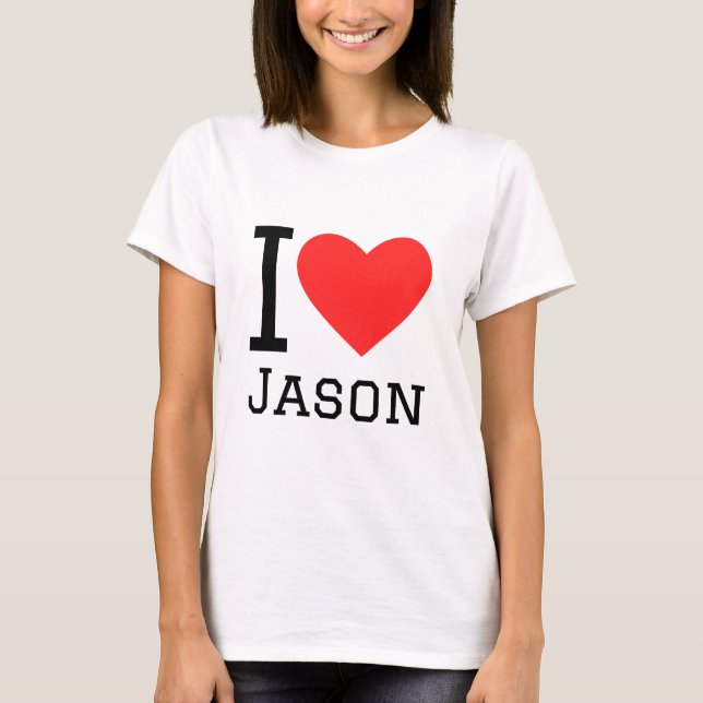 I Liebe Jason T-Shirt (Vorderseite)