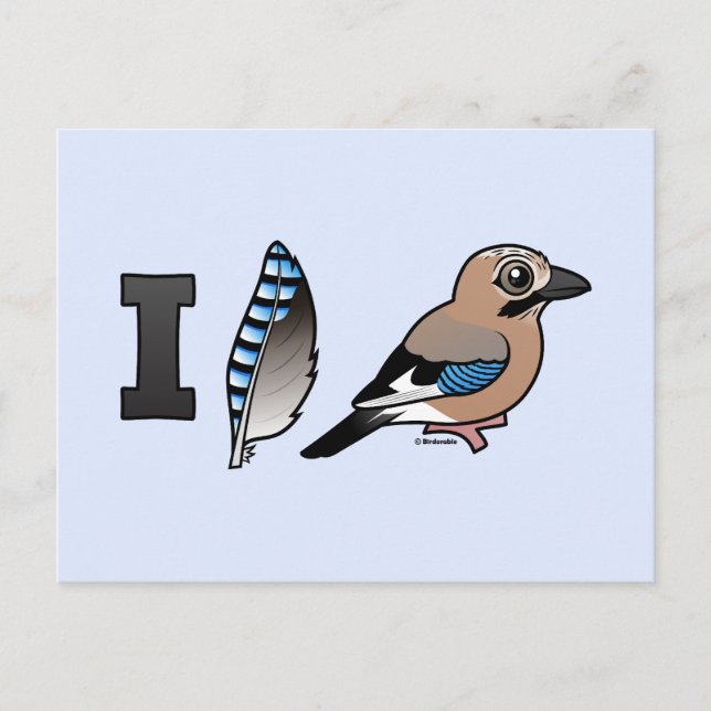 I Liebe Jay Postkarte (Vorderseite)