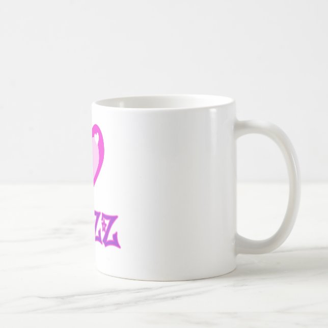 I LIEBE Jazz Kaffeetasse (Rechts)