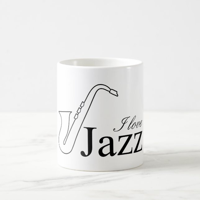 I Liebe Jazz Kaffeetasse (Mittel)