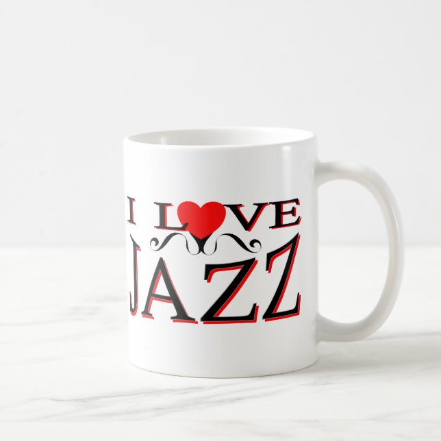 I Liebe-Jazz Kaffeetasse (Rechts)