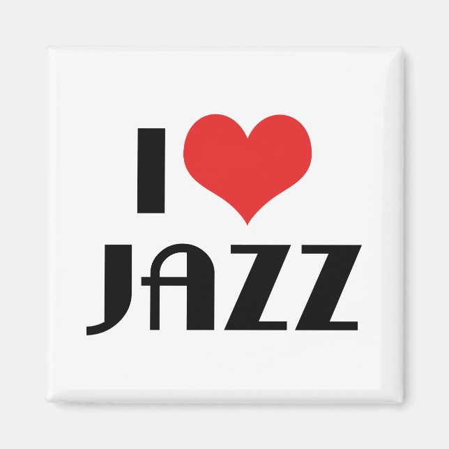 I Liebe Jazz Magnet (Vorne)