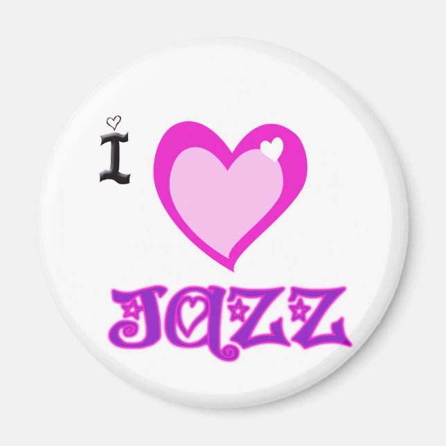 I LIEBE Jazz Magnet (Vorne)