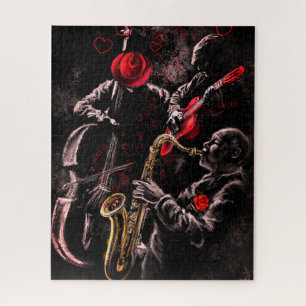 I Liebe Jazz Music Puzzle
