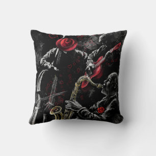 I Liebe Jazz Music Throw Kissen