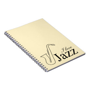 I Liebe Jazz Notizblock