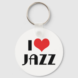 I Liebe Jazz Schlüsselanhänger