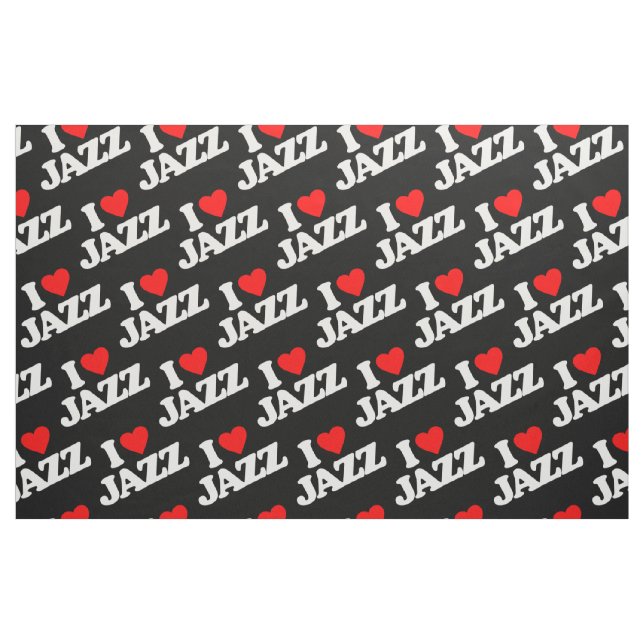 I LIEBE-JAZZ STOFF (Fat Quarter (45,7 x 55,9 cm))