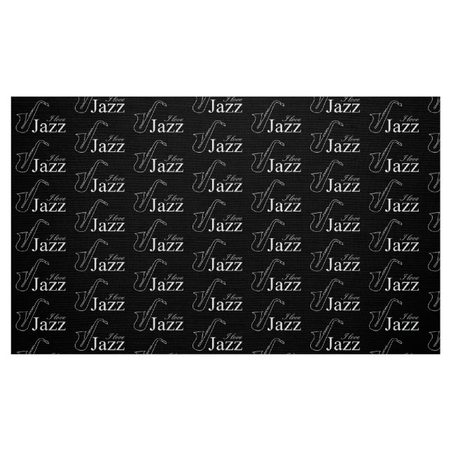 I Liebe Jazz Stoff (Fat Quarter (45,7 x 55,9 cm))