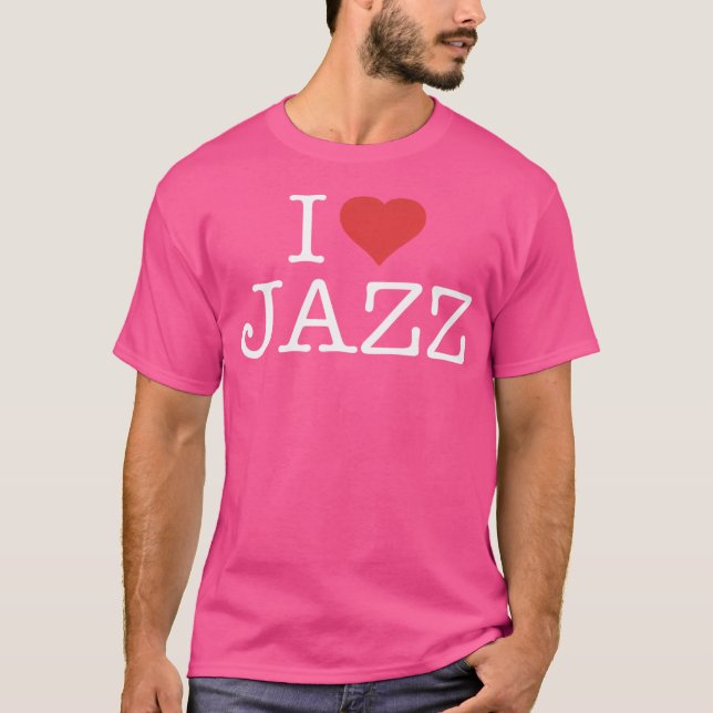 I Liebe Jazz T-Shirt (Vorderseite)