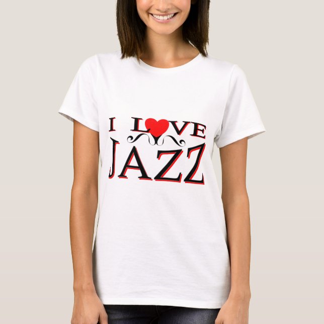 I Liebe-Jazz T-Shirt (Vorderseite)