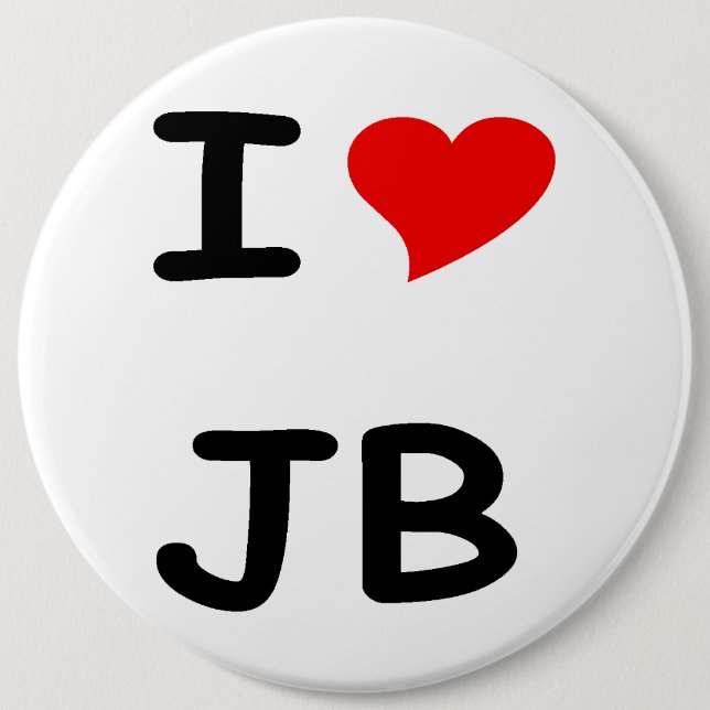 I Liebe JB Button (Vorderseite)