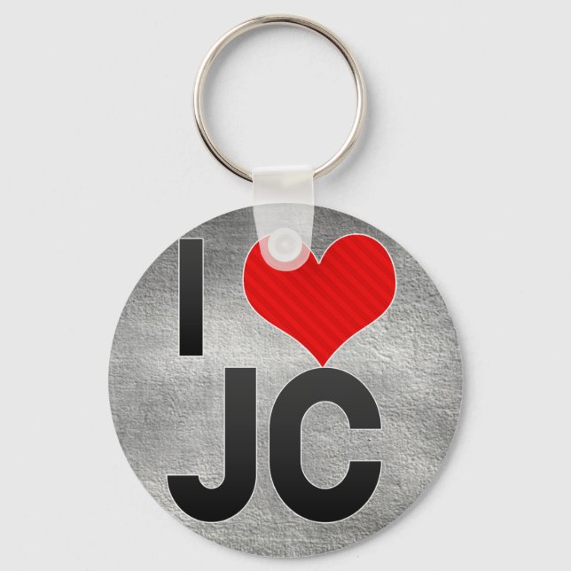 I Liebe JC Schlüsselanhänger (Vorderseite)
