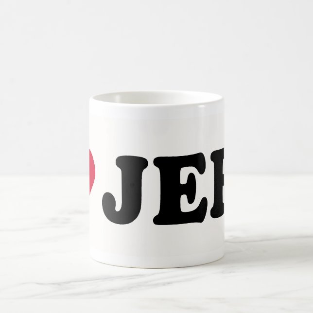 I LIEBE JEFF KAFFEETASSE (Mittel)