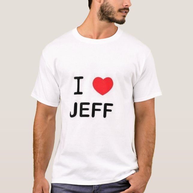 I Liebe Jeff T-Shirt (Vorderseite)