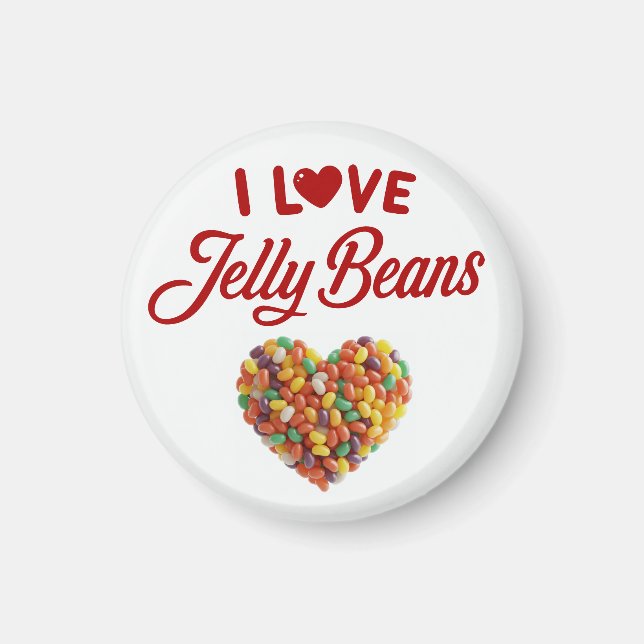 I Liebe Jellybeans Magnet (Vorne)