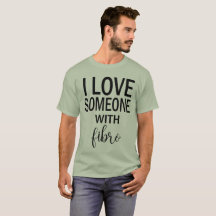 I Liebe jemand mit Faser T-Shirt für Männer