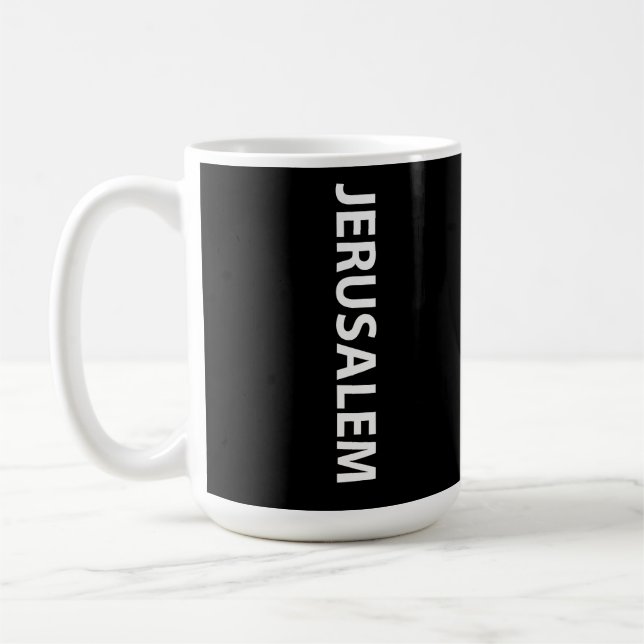 I Liebe Jerusalem Israel Kaffeetasse (Links)