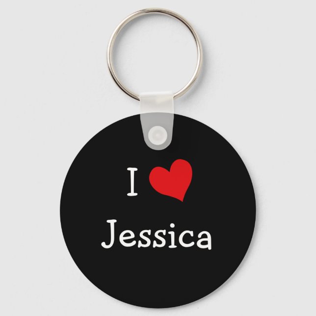 I Liebe Jessica Schlüsselanhänger (Vorderseite)