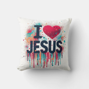 I Liebe Jesus #1 Kissen