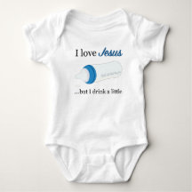 I Liebe Jesus, aber ich trinken ein wenig. (Blau)