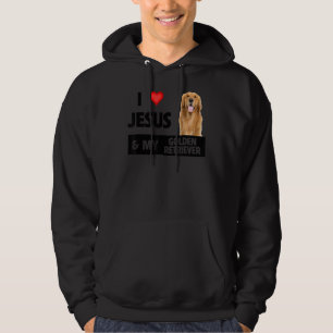 I Liebe Jesus and my Golden Retriever Dog Mama Vat Hoodie