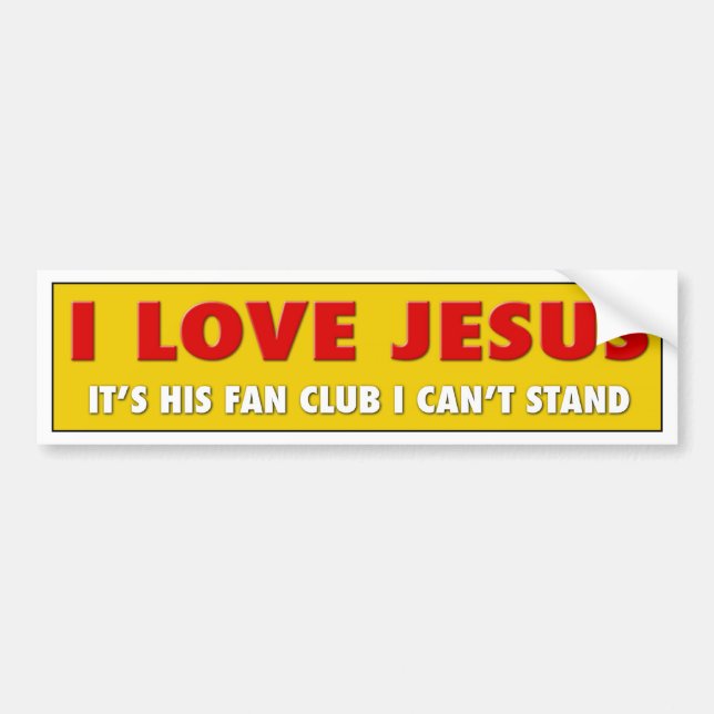 I Liebe Jesus Autoaufkleber (Vorne)
