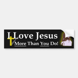 I Liebe-Jesus-Autoaufkleber Autoaufkleber