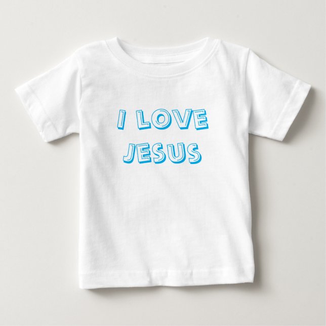 I Liebe Jesus Baby T-shirt (Vorderseite)