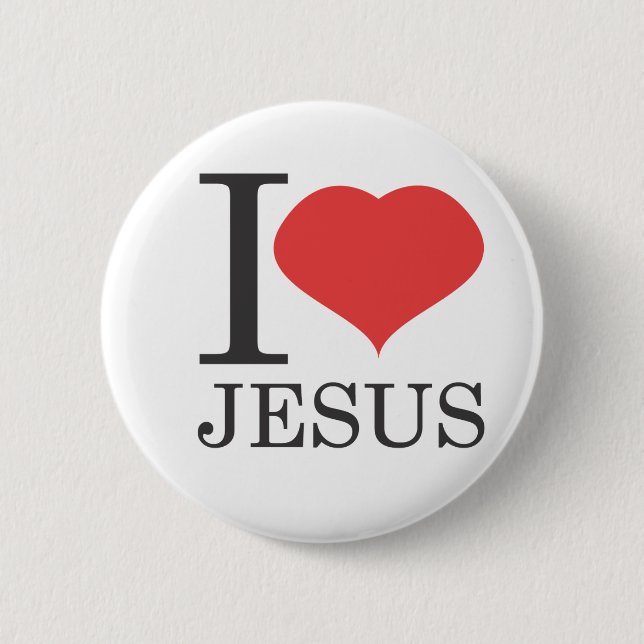 I Liebe JESUS Button (Vorderseite)