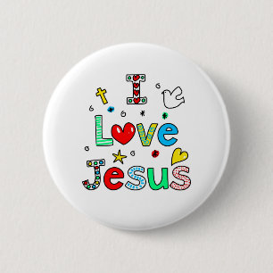 I Liebe Jesus Button