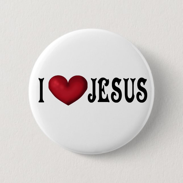 I Liebe Jesus Button (Vorderseite)
