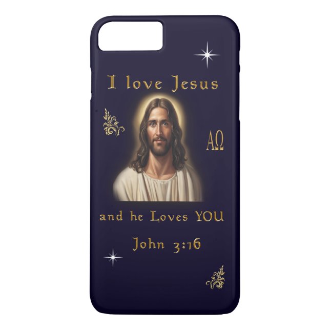 I Liebe Jesus Case-Mate iPhone Hülle (Rückseite)