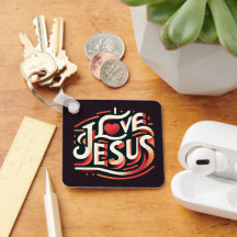 I Liebe Jesus Christlich Schlüsselanhänger