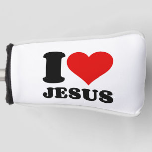 i Liebe Jesus christlicher Zitat Golf Headcover