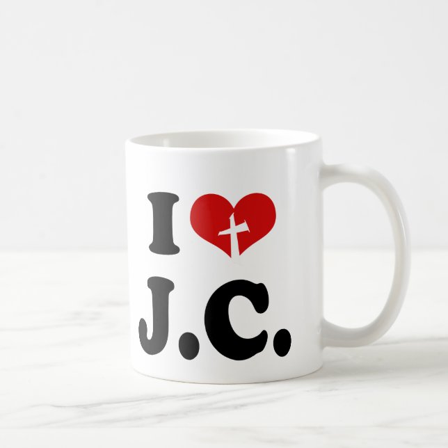 I Liebe Jesus Christus Kaffeetasse (Rechts)