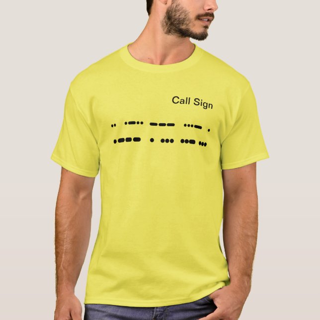 I Liebe Jesus im Morsealphabet-T - Shirt (Vorderseite)