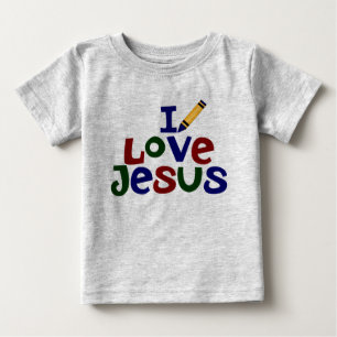I Liebe Jesus / Jesus Lieben Ich Christlich Baby T-shirt