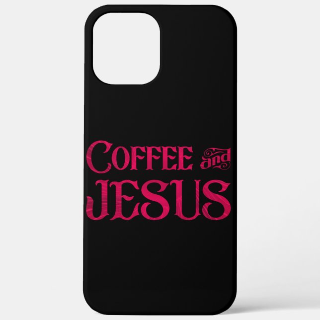 I Liebe Jesus & Kaffee Case-Mate iPhone Hülle (Rückseite)