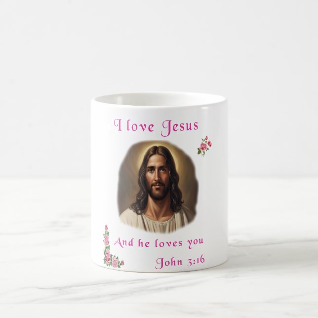 I Liebe Jesus Kaffeetasse (Mittel)