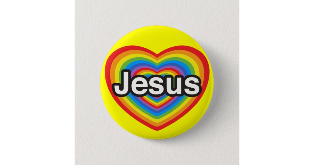 I Liebe Jesus Liebe I Sie Jesus Herz Button Zazzle Ch