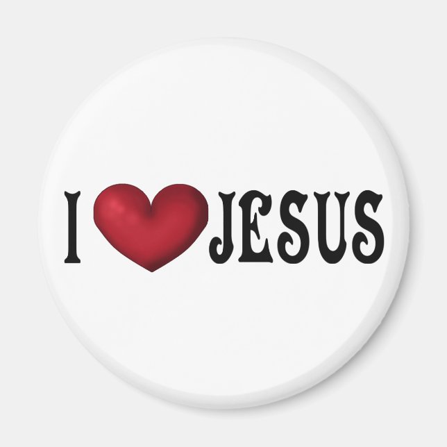 I Liebe Jesus Magnet (Vorne)