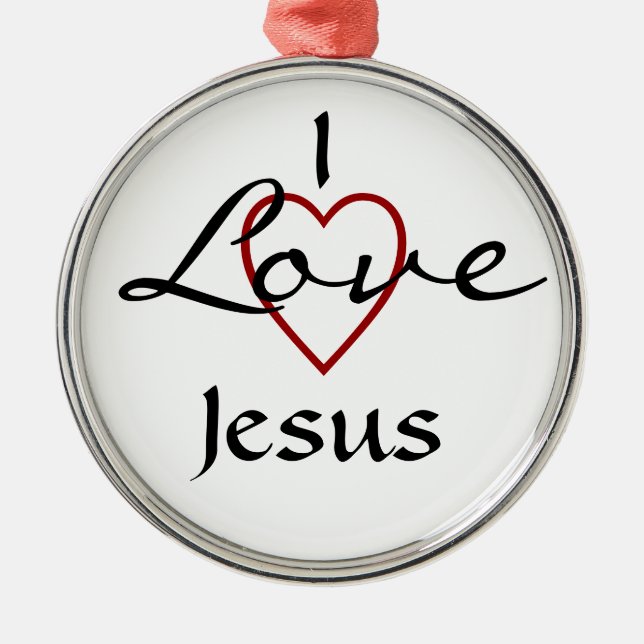 I Liebe Jesus Ornament (Vorne)